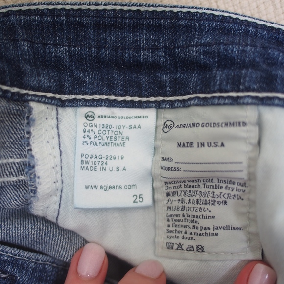 AG Jeans The Tomboy Crop Jeans Size 25 EUC - Picture 7 of 7